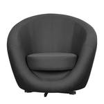 Fauteuil pivotant Marvin Tissu gris foncé