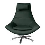 Fauteuil pivotant Oliver II Cuir véritable - Vert sapin