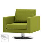 Draaifauteuil Portobello geweven stof Stof Ramira: Limegroen