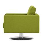 Draaifauteuil Portobello geweven stof Stof Ramira: Limegroen