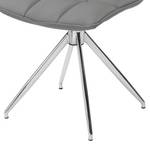 Chaises pivotantes Gedeon (lot de 2) Imitation cuir - Gris