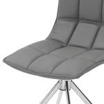 Chaises pivotantes Gedeon (lot de 2) Imitation cuir - Gris