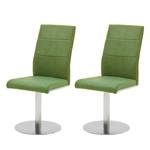 Chaises pivotantes Palmyra (lot de 2) Vert pomme