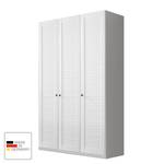 Armoire à portes pivotantes Agnetha Blanc alpin - Largeur : 136 cm