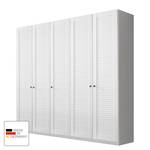 Armoire à portes pivotantes Agnetha Blanc alpin - Largeur : 225 cm