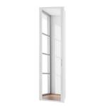 Armoire à portes battantes Arizona Sleep Blanc alpin - Largeur : 51 cm - 1 porte - Avec cadre passepartout - Sans éclairage - 1 miroir