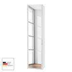 Armoire à portes battantes Arizona Sleep Blanc alpin - Largeur : 51 cm - 1 porte - Sans cadre passepartout - Sans éclairage - 1 miroir