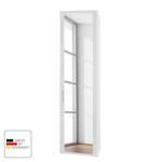 Armoire à portes battantes Arizona Sleep Blanc alpin - Largeur : 51 cm - 1 porte - Avec cadre passepartout - Sans éclairage - 1 miroir