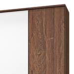 Armoire à portes battantes Bernau Marron / Blanc - Largeur : 271 cm