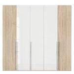 Drehtürenschrank Brooklyn XIII Eiche Sonoma Dekor / Hochglanz Weiß - 250 x 216 cm