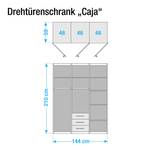 Drehtürenschrank Caja Eiche Sonoma Dekor