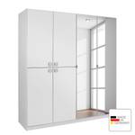 Armoire à portes pivotantes Caria Blanc alpin - Largeur : 181 cm - 6 portes