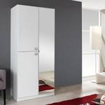 Armoire à portes pivotantes Caria Blanc alpin - Largeur : 91 cm - 3 portes