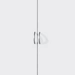 Armoire à portes battantes Case I Blanc alpin / Imitation chêne de Sonoma - 91 cm - 2 portes - Standard