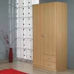 Armoire à portes battantes Case II Imitation hêtre - 91 cm - 2 portes - Standard Plus