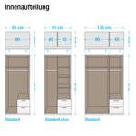 Drehtürenschrank Case II Buche Dekor - Schrankbreite: 91 cm - 2-türig - Standard Plus