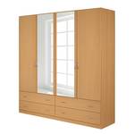 Armoire à portes battantes Case IV Imitation hêtre - 181 cm - 4 portes