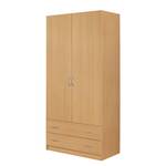 Armoire à portes battantes Case IV Imitation hêtre - 181 cm - 4 portes