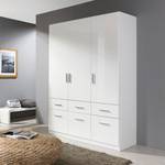 Armoire à portes battantes Celle I Blanc brillant / Blanc alpin - Largeur : 136 cm