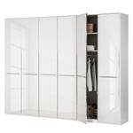 Draaideurkast Chicago I Wit/wit glas - 300 x 216 cm - 6 deuren