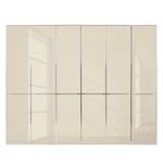Drehtürenschrank Chicago I Glas Magnolie - 300 x 216 cm - 6 Türen