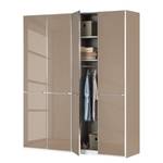 Drehtürenschrank Chicago I Glas Sahara Dunkel - 200 x 236 cm - 4 Türen