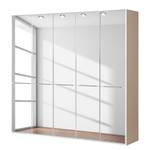 Drehtürenschrank Chicago I Sahara / Spiegel - 250 x 216 cm - 5 Türen