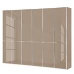 Drehtürenschrank Chicago I Glas Sahara Dunkel - 300 x 216 cm - 6 Türen