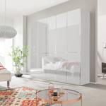 Draaideurkast Chicago I Wit/wit glas - 250 x 236 cm - 5 deuren