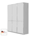 Armoire à portes battantes Dubai Blanc alpin - Largeur : 100 cm - 2 porte - Sans cadre passepartout - Sans éclairage