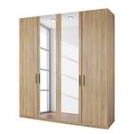 Armoire à portes battantes Evelyn I Imitation chêne de Sonoma - 300 x 197 cm - 6 portes - Sans corniche - Sans éclairage