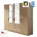 Drehtürenschrank Evelyn II Eiche Sonoma Dekor - 250 x 197 cm - 5 Türen - Ohne Kranzblende - Ohne Beleuchtung