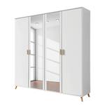 Armoire à portes battantes Falun Blanc alpin / Frêne de Coimbra - Largeur : 181 cm