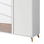 Armoire à portes battantes Falun Blanc alpin / Frêne de Coimbra - Largeur : 181 cm