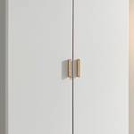 Armoire à portes battantes Falun Blanc alpin / Frêne de Coimbra - Largeur : 91 cm