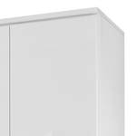 Armoire Garmisch-Plus portes pivotantes - Blanc brillant / Blanc alpin - Largeur : 226 cm