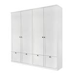 Armoire à portes battantes Gera Blanc alpin - Largeur : 181 cm - 4 portes