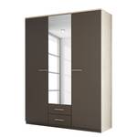 Armoire à portes battantes Guichen Imitation chêne de Sonoma / Gris lave - 161 cm (3 portes)