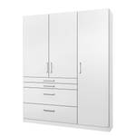 Armoire à portes battantes Homburg I Blanc alpin - Largeur : 136 cm - Sans portes miroir