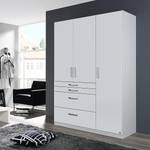 Armoire à portes battantes Homburg I Blanc alpin - Largeur : 136 cm - Sans portes miroir