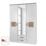 Armoire à portes battantes Kärnten Blanc - Bois manufacturé - 135 x 199 x 58 cm