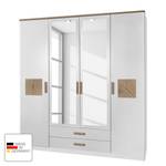 Armoire à portes battantes Kärnten Blanc - Bois manufacturé - 180 x 199 x 58 cm