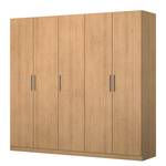 Drehtürenschrank KiYDOO V Eiche Riviera Dekor - 226 x 210 cm - 5 Türen - Classic