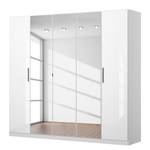 Armoire à portes battantes KiYDOO I Blanc brillant / Blanc alpin - 226 x 210 cm - Classic