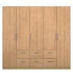 Drehtürenschrank KiYDOO II Eiche Riviera Dekor - 226 x 210 cm - 5 Türen - Basic