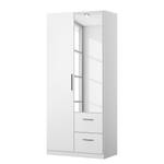 Armoire à portes battantes KiYDOO III Blanc alpin - Blanc alpin - Hauteur : 197 cm