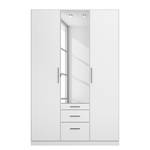 Armoire à portes battantes KiYDOO IV Blanc alpin - 136 x 197 cm - 3 portes - Confort