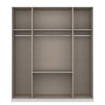 Drehtürenschrank KiYDOO IV Hochglanz Weiß / Alpinweiß - 181 x 210 cm - 4 Türen - Basic