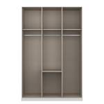 Drehtürenschrank KiYDOO IV Hochglanz Weiß / Alpinweiß - 136 x 210 cm - 3 Türen - Basic