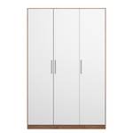 Drehtürenschrank KiYDOO V Weiß / Eiche Stirling Dekor - 136 x 210 cm - 3 Türen - Classic